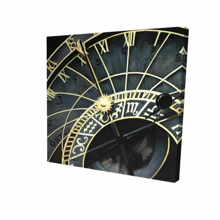 FONDO 16 x 16 in. Astrologic Clock-Print on Canvas FO3337817